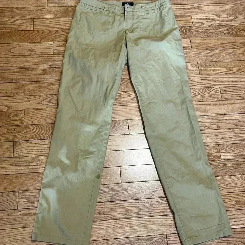 [EU38/US M]A.P.C. Cargo Chino Pants In Light Military  Green